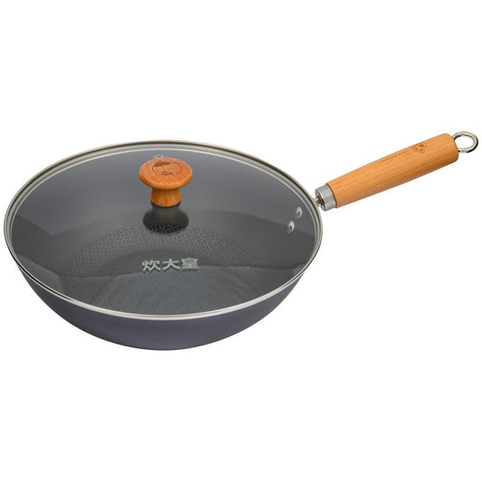 (Case) Cooker King Iron Wok with Cover 28cm 炊大皇 喵喵鐵炒鍋 28cm*8