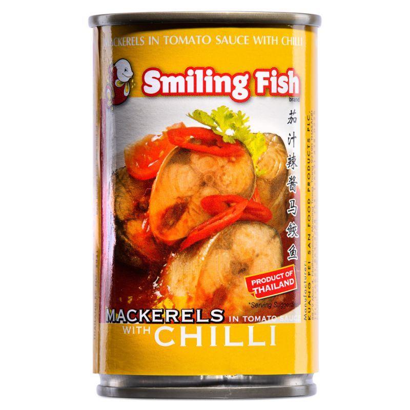 (Case) Smiling Fish Mackerels in Tomato Sauce with Chilli 茄汁辣醬馬鮫魚 155g*24