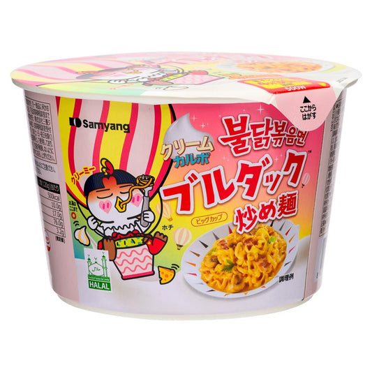 (Case) Samyang Buldak Hot Chicken Flavour Ramen Big Bowl (Creamy Carbonara) (JPN Version) 120g*16