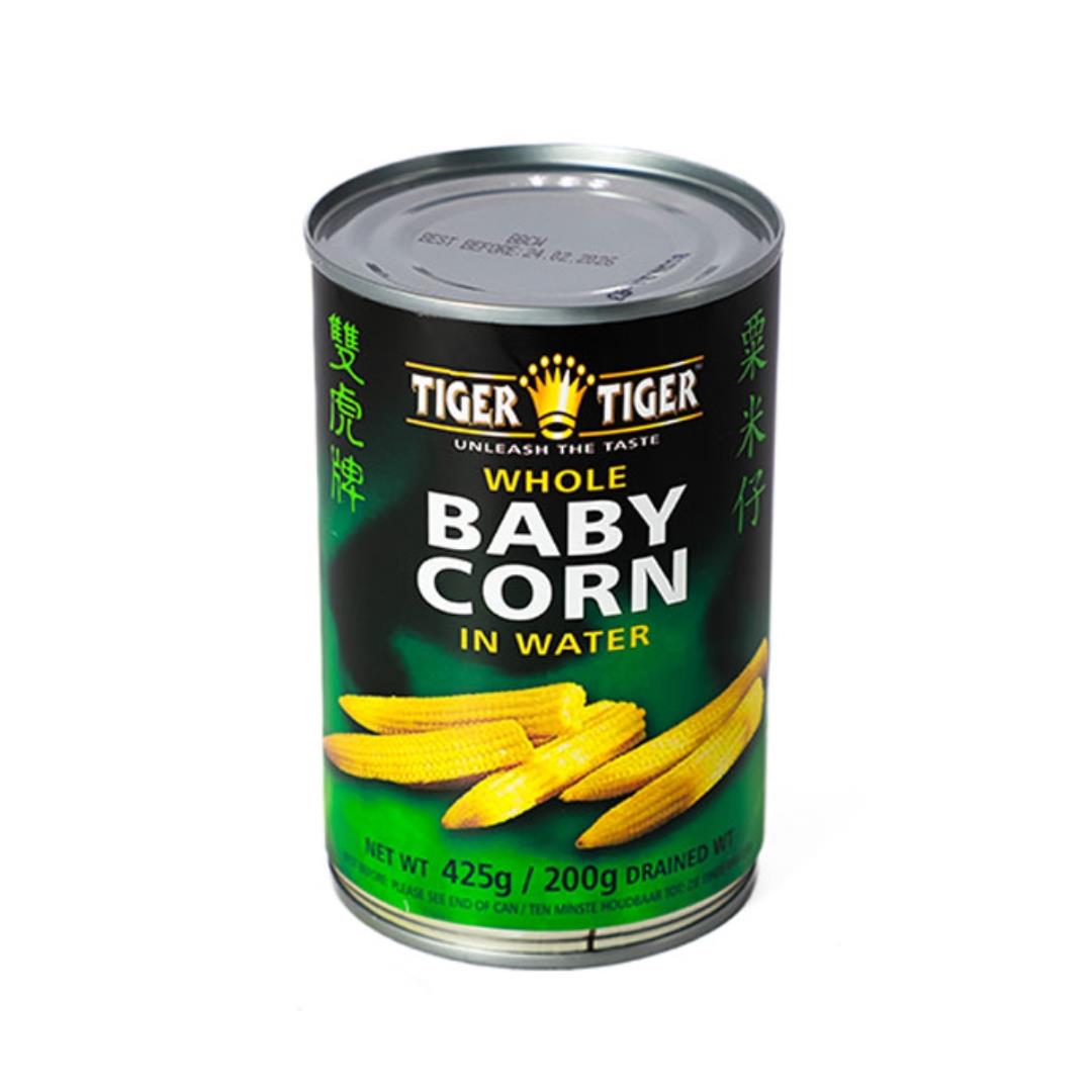 Tiger Tiger Whole Baby Corn in Water 雙虎牌 粟米仔 24 x 425g