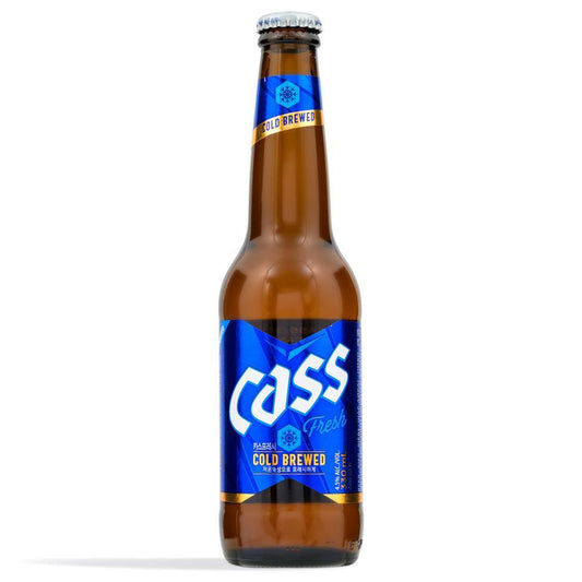 (Case) Cass Fresh Cold Brewed Lager Beer (ABV 4.5%) 330ml*24