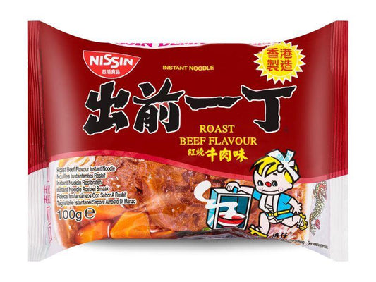 (Case) Nissin Roast Beef Flavour Instant Noodles 出前一丁 紅燒牛肉味即食湯麵 100g*30