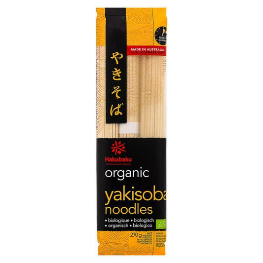 (Case) Hakubaku Organic Yakisoba Noodles やきそば 270g*8