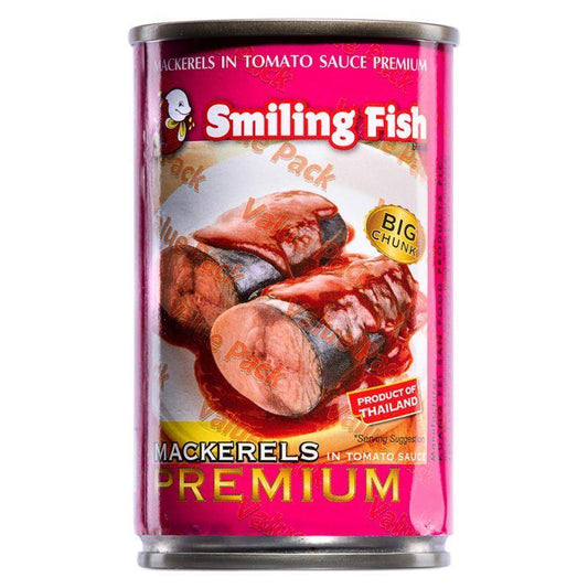 (Case) Smiling Fish Mackerels in Tomato Sauce Premium 155g*24