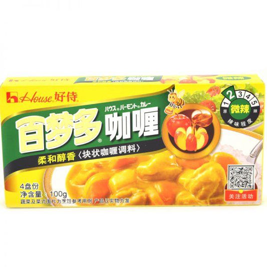 (Case) House Foods Curry Block (Mild) 好侍 百夢多咖喱 (微辣味) 100g*30