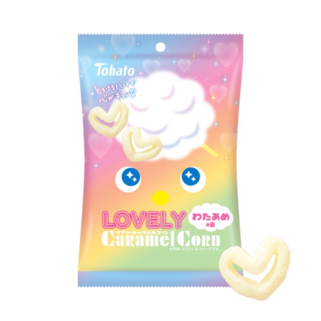 (CASE) Tohato LOVELY Caramel Corn (Candy Floss Flavour) LOVELYキャラメルコーン (わたあめ味)  43g*12*2