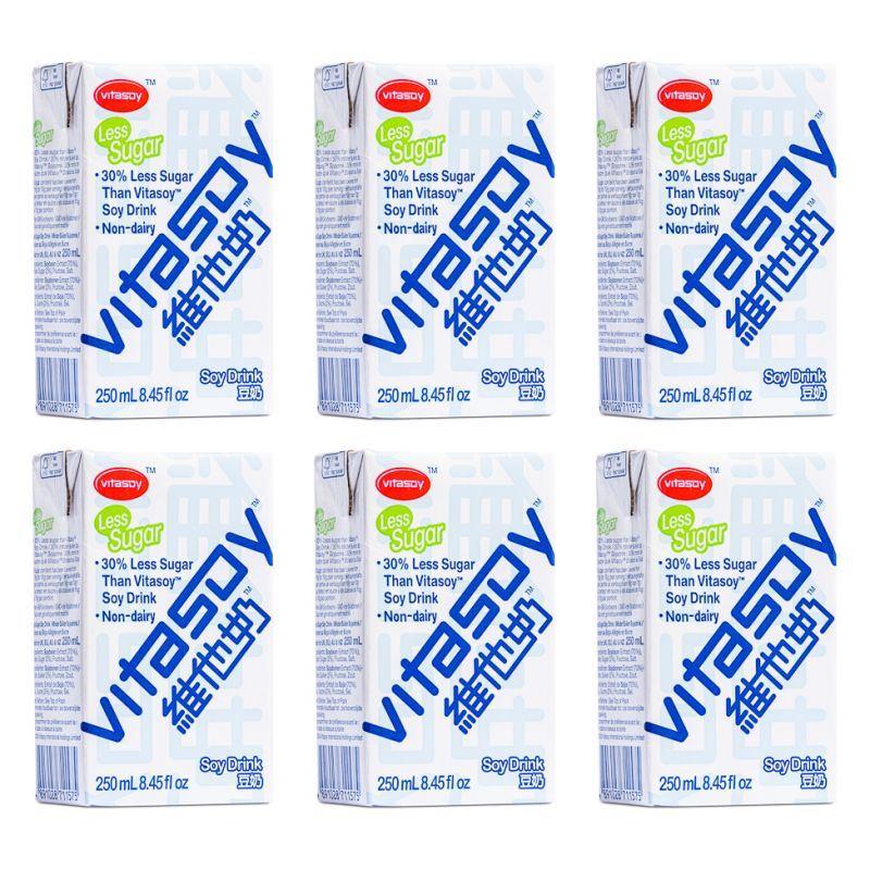 (Case) Vitasoy Less Sugar Soy Drink (6pk) 維他 低糖維他奶 (250ml*6)*8