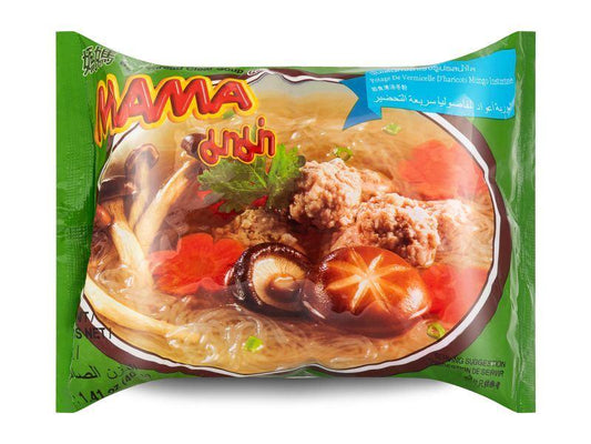 (CASE) Mama Instant Bean Thread Clear Soup (Mung Bean Vermicelli) 媽媽 即食清湯冬粉 (40g*30)*6