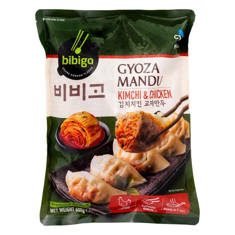 ❄️ CJ Bibigo Gyoza Mandu Dumplings (Kimchi & Chicken) 김치치킨 교자만두 12 x 600g