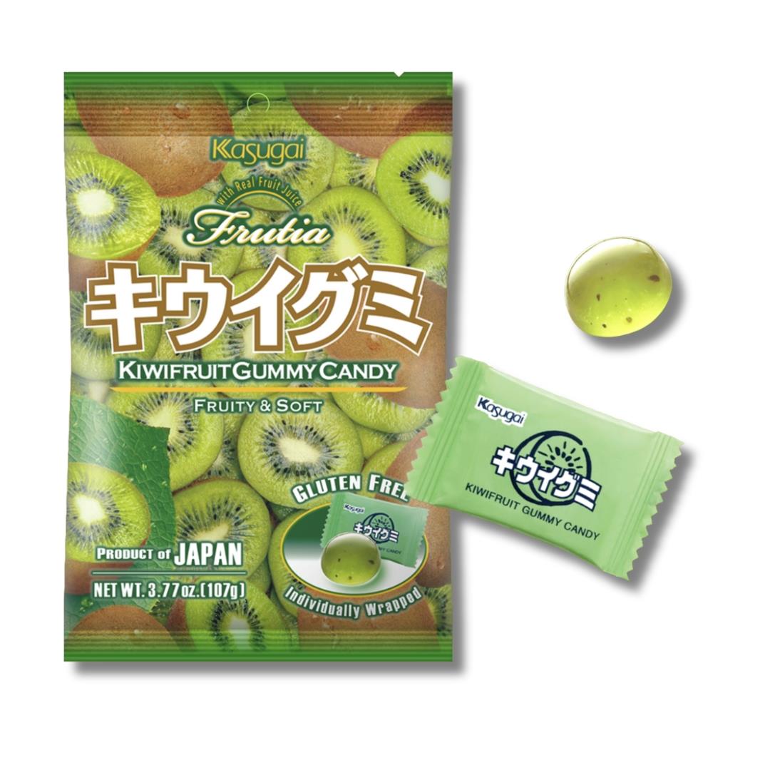 (Case) Kasugai Frutia Kiwi Gummy Candy 107g*24
