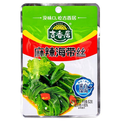 (Case) Ji Xiang Ju Spicy and Hot Shredded Kelp (S) 吉香居 麻辣海帶絲 (小) 52g*50