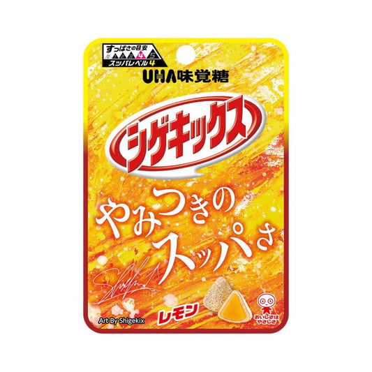(Case) UHA Geki Shigekix Gummy (Lemon Flavour) シゲキックス レモン 20g*80