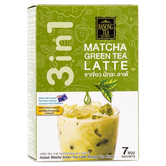 (Case) Ranong Tea Authentic Matcha Green Tea Latte 161g (7*23g)*24