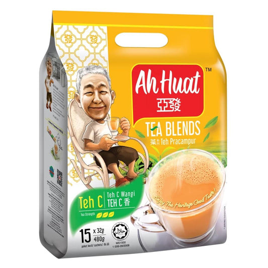 Ah Huat Teh C Tea Blends Milk Tea 3 in 1 亞發 三合一奶茶 20 x (15 x 32g)