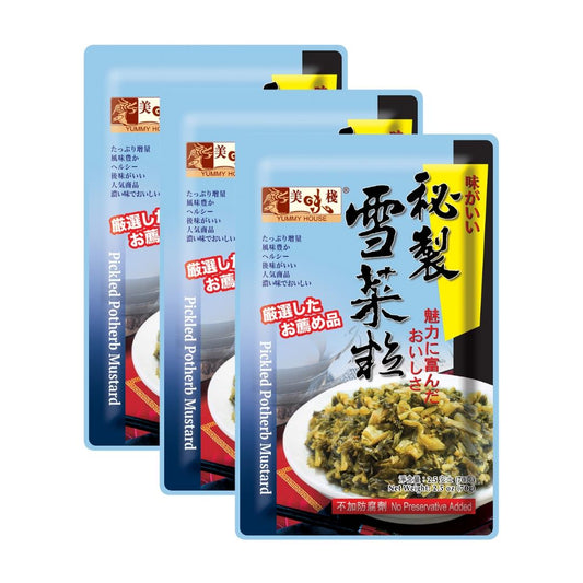 (Case) Yummy House Preserved Pickled Potherb Mustard (70g*3)*30