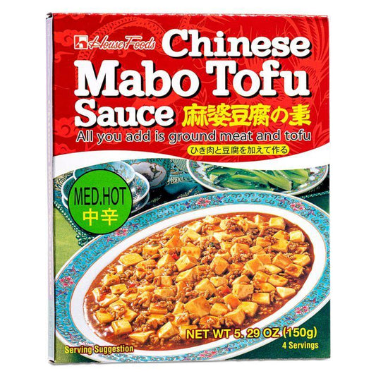 (Case) House Foods Chinese Mabo Tofu Sauce (Med.Hot) 麻婆豆腐の素 (中辛) 150g*30