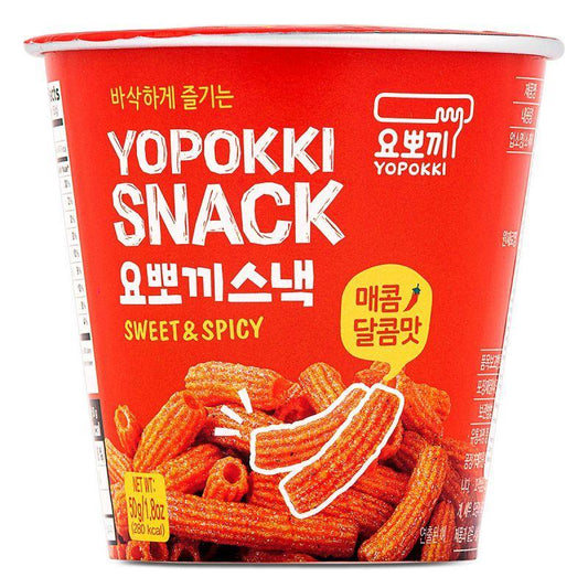 (Case) Young Poong Yopokki Snack (Sweet & Spicy) 요뽀끼스낵 (매콤달콤맛) 50g*12