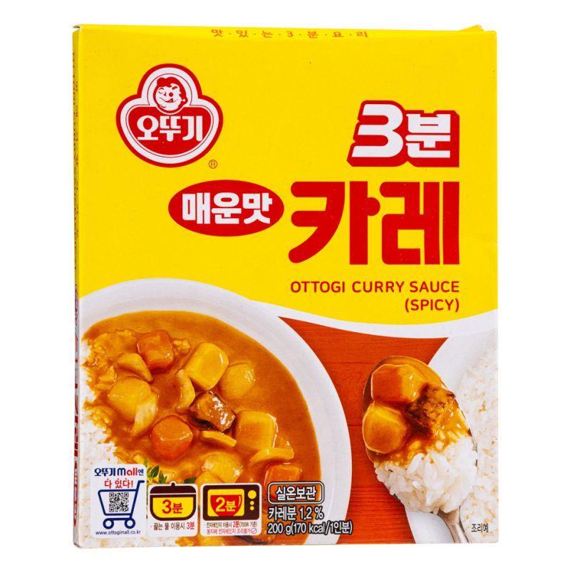 (Case) Ottogi 3 Minute Curry Sauce (Spicy) 3분 매운맛 카레 200g*24