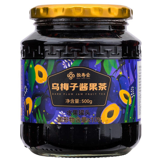 (Case) Heng Shou Tang Dark Plum Jam Fruit Tea 恆壽堂 烏梅子醬果茶 500g*16