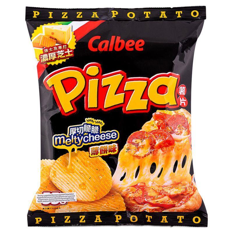 (Case) Calbee Pizza Flavoured Potato Chips 卡樂B 薄餅味薯片 55g*24