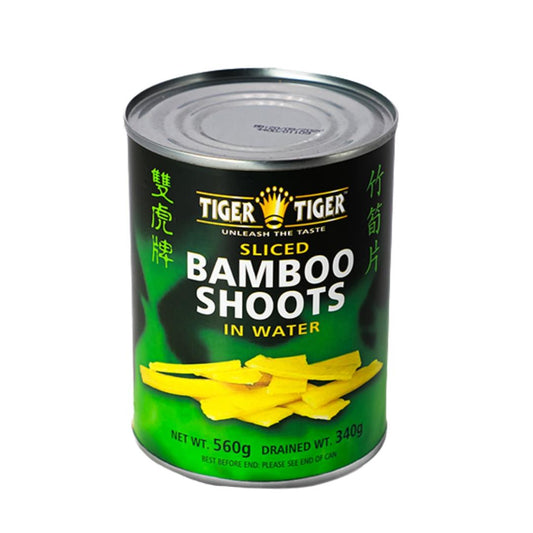 Tiger Tiger Sliced Bamboo Shoots in Water 雙虎牌 竹筍片 12 x 567g