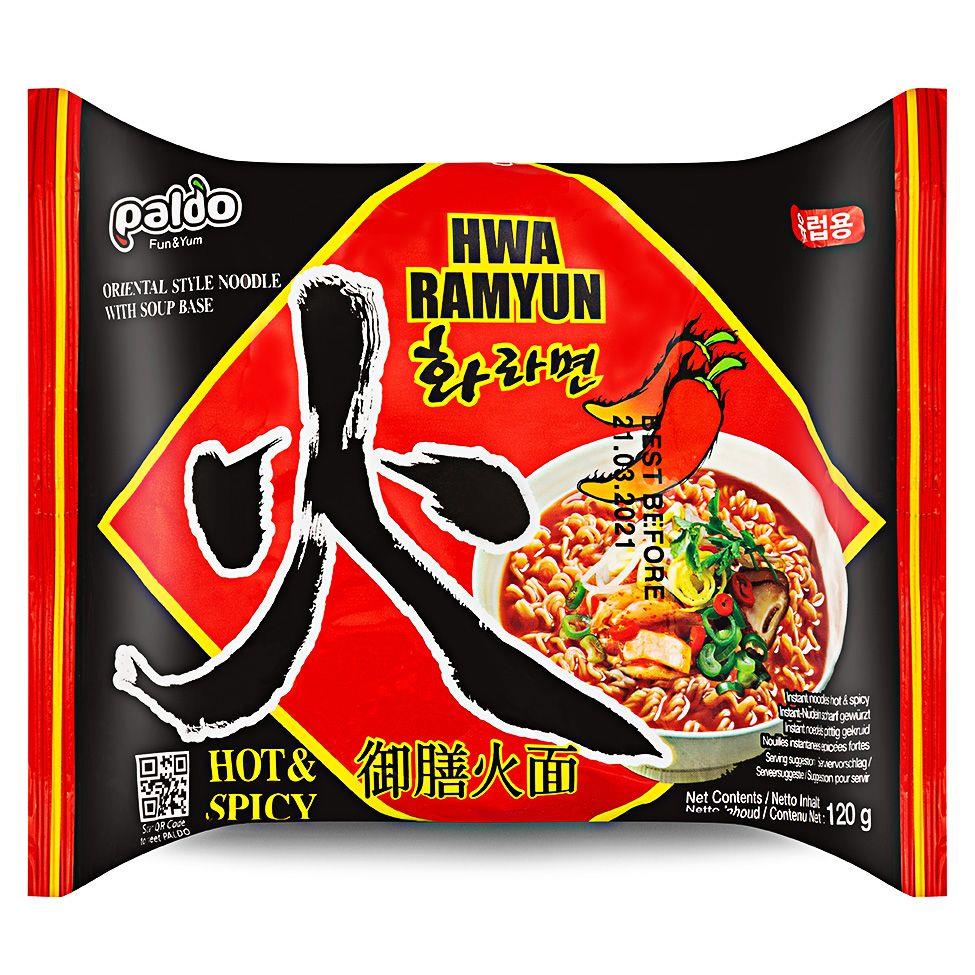 (Case) Paldo Hwa Ramyun Hot & Spicy Noodles 120g*20