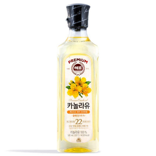 (Case) Sajo Haepyo Premium Canola Oil 카놀라유 500ml*20