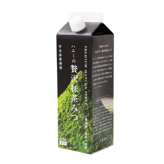 Honey Premium Matcha Syrup ハニーの贅沢抹茶みつ 12 x 900ml