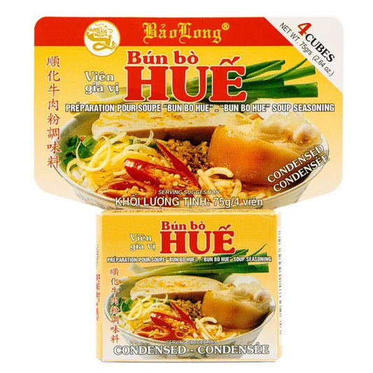 Bao Long Bun Bo Hue Soup Seasoning 順化牛肉粉調味料 72 x 75g (4 cubes)