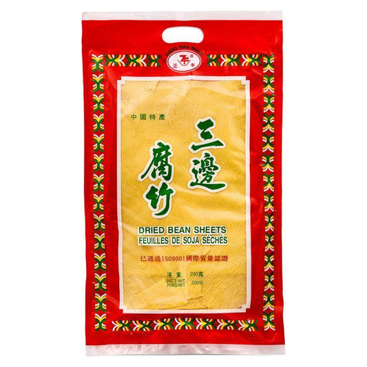 (Case) Zheng Feng Dried Bean Sheet 正豐 三邊腐竹 200g*50