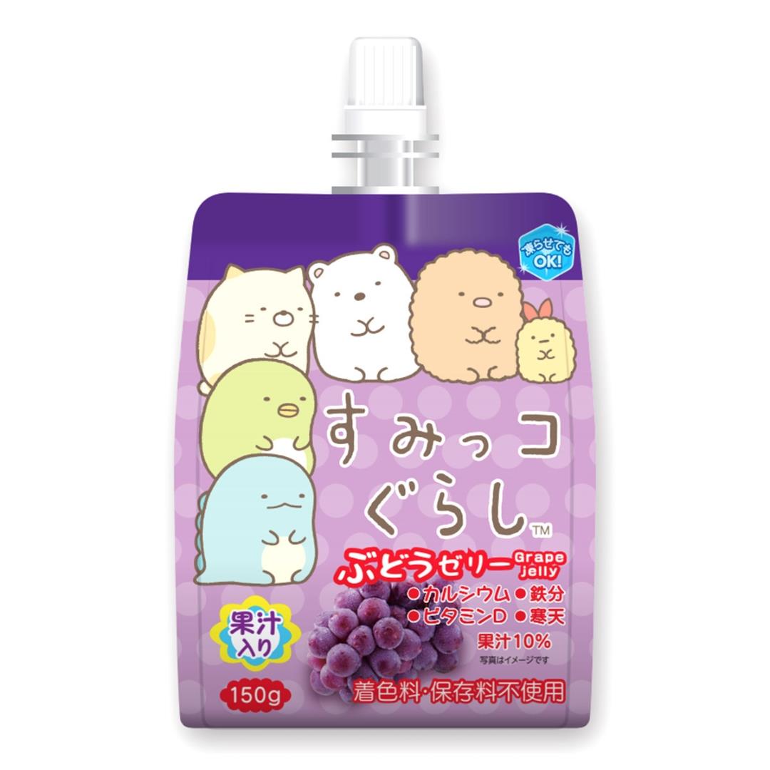(Case) Yokoo Sumikkogurashi Konnyaku Jelly (Grape Flavour) 150g*30