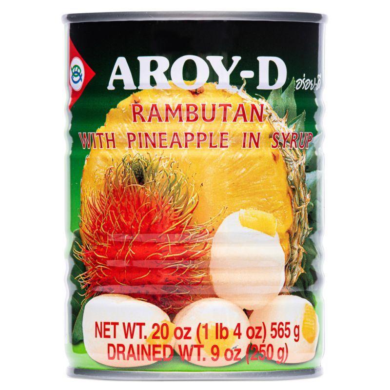Aroy-D Rambutan With Pineapple In Syrup 糖水龍鳳果 24 x 565g