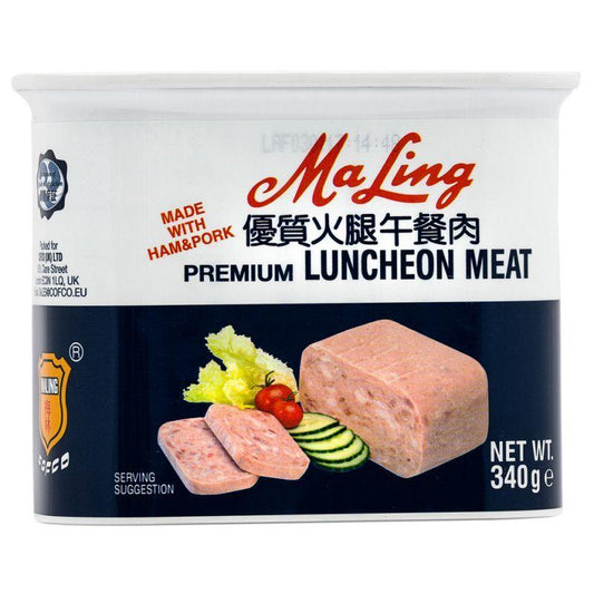 (Case) Ma Ling Premium Luncheon Meat 梅林 優質火腿午餐肉 340g*12