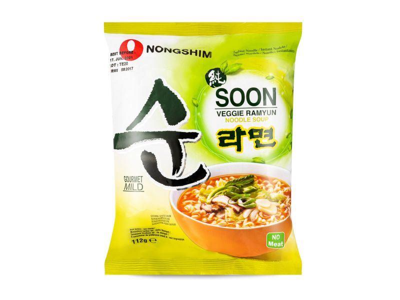 (Case)  Nongshim Soon Veggie Ramyun Noodle 순라면 112g*5*8