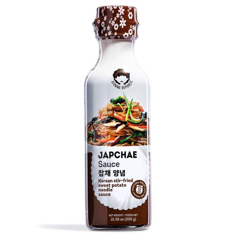 Ajumma Republic Japchae Sauce (Korean Stir-fried Sweet Potato Noodle Sauce) 잡채 양념 6 x 300g