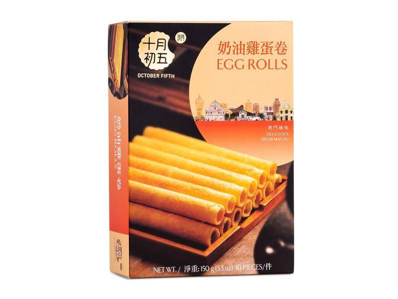 (Case) October Fifth Bakery Egg Rolls 澳門十月初五餅家 奶油雞蛋捲 150g*24