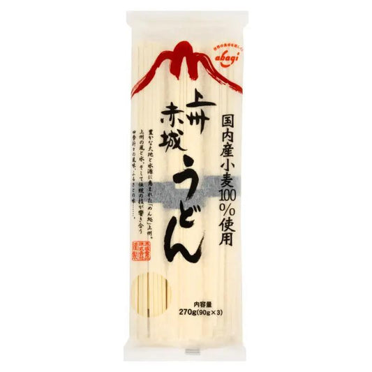 Joshu Akagi Udon (Dried Wheat Udon) 上州赤城うどん 20 x 270g (3 pcs)