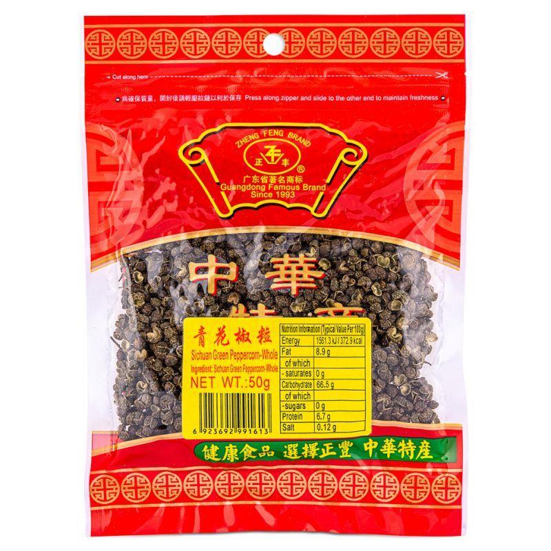 (Case) Zheng Feng Sichuan Green Peppercorn (Whole) 正豐 青花椒粒 50g*50