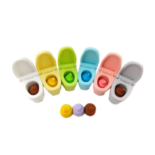 (Case) Japanese Puzzle Eraser (Toilet Set) *12