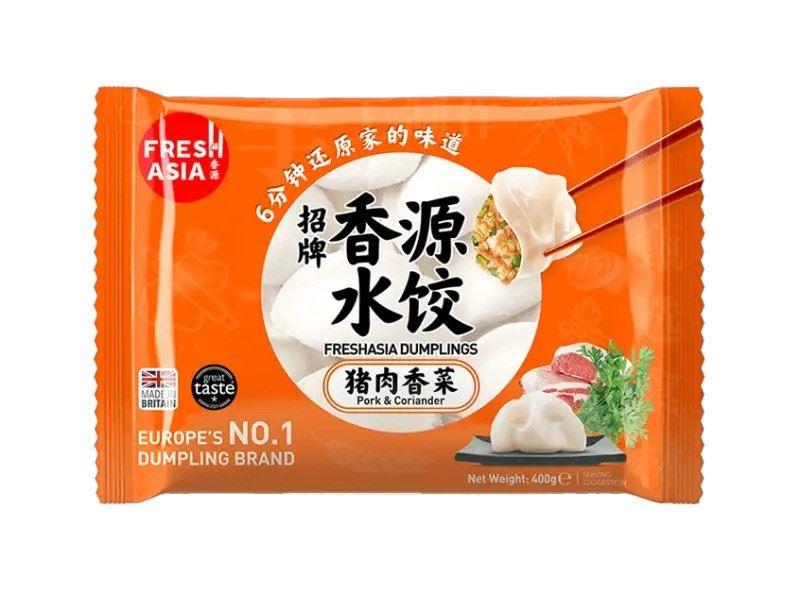 ❄️ Freshasia Dumplings (Pork & Coriander) 香源 招牌水餃 (豬肉香菜) 25 x 400g