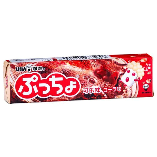 (Case) UHA Puccho Soft Candy (Cola Flavour) 悠哈 普超 可樂味軟糖 50g*10
