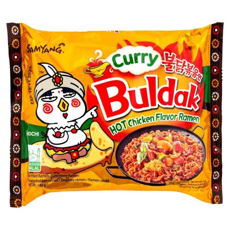 (Case) Samyang Buldak Hot Chicken Flavor Ramen (Curry) 불닭볶음면 (140g*5)*8