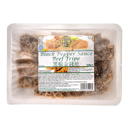 ❄️ HK Dim Sum Black Pepper Sauce Beef Tripe 香港點心 黑椒金錢肚 12 x 400g