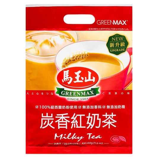 (Case) Greenmax Milky Tea 馬玉山 炭香紅奶茶 210g*12