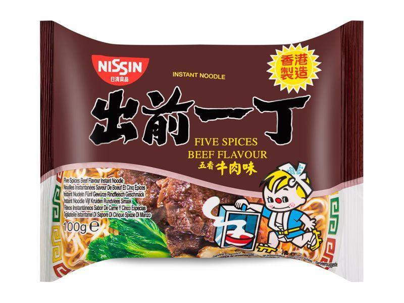 (Case) Nissin Five Spices Beef Flavour Instant Noodles 出前一丁 五香牛肉味即食湯麵 100g*30