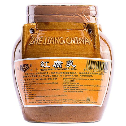 (Case) Dali Preserved Bean Curd Red (Jar) 達利 紅腐乳 (瓶裝) 500g*16