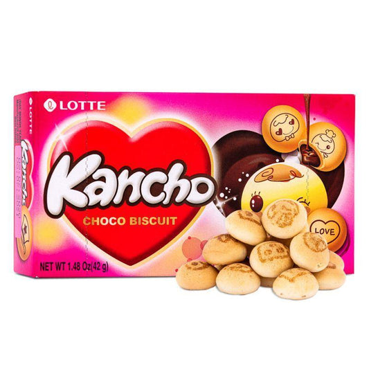 (Case) Lotte Kancho Choco Biscuits 朱古力夾心餅 54g*32