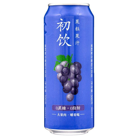(Case) Chu Yin Fruit Drink (Grape) 初飲 果粒果汁飲品 (葡萄味) 500ml*15