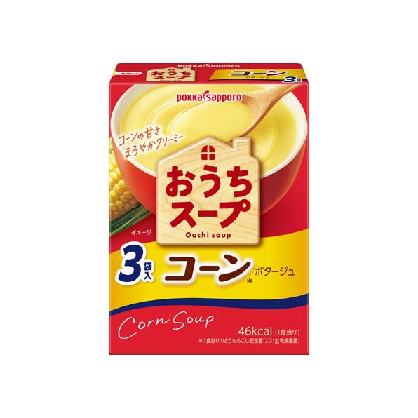 (Case) PokkaSapporo Ouchi Corn Soup (3 pcs) 札幌 粟米濃湯 (3袋) 36g*30