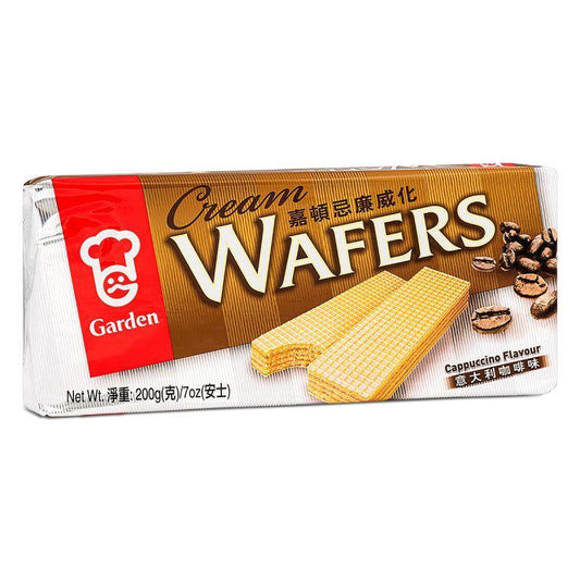 (Case) Garden Cream Wafers (Cappuccino Flavour) 嘉頓 忌廉威化 (意大利咖啡味) 200g (4*50g)*12